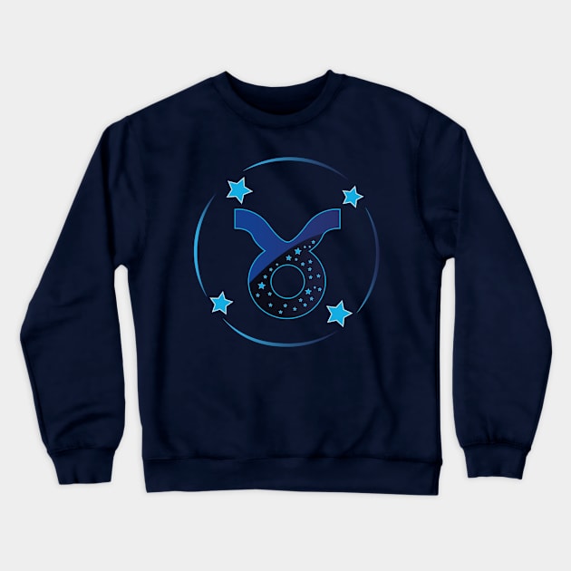 Zodiac Astrology Taurus Crewneck Sweatshirt by Byntar